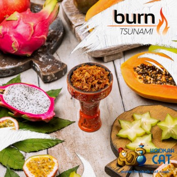 Заказать кальянный табак Burn Tsunami (Берн Тропический Микс) 100г онлайн с доставкой всей России - фото 1